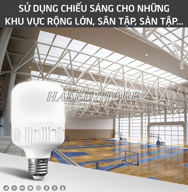 Ứng dụng đèn LED cho những khu vực rộng lớn cần độ chiếu sáng cao 