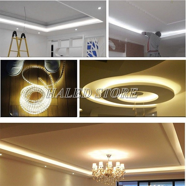 Ứng dụng đèn led dây 220V trang trí nội thất