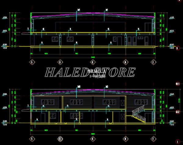 Bản thiết kế nhà xưởng có tầng 2