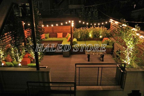 Bóng đèn LED dây bóng tròn cho sân thượng