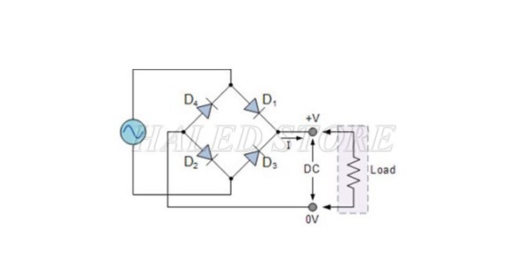 Bộ nguồn đèn LED dây 220V gồm 4 diot nối với nhau 