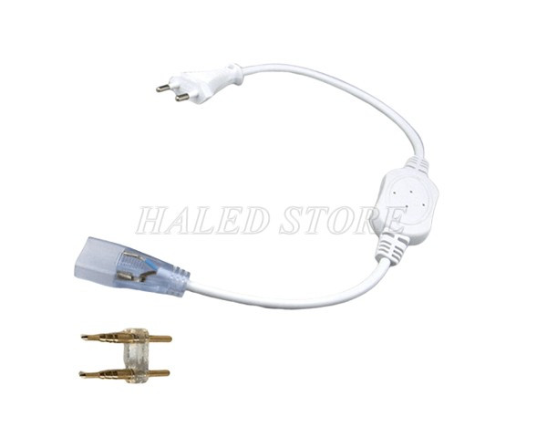 Nguồn LED dây 220V và chân ghim trong đầu nối 