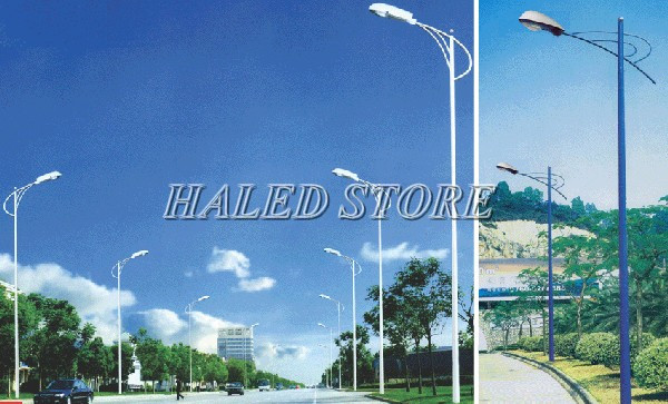 Cột đèn cao áp tròn côn rời cần đơn kiểu dáng hiện đại