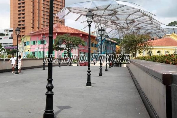 Cột đèn đường kiểu dáng hiện đại 