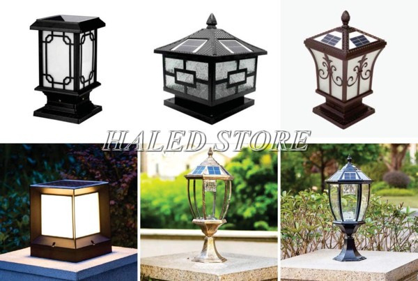 Đèn LED trụ cổng kiểu dáng cổ điển và hiện đại 