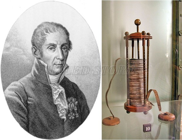 Alessandro Volta và cột volta 