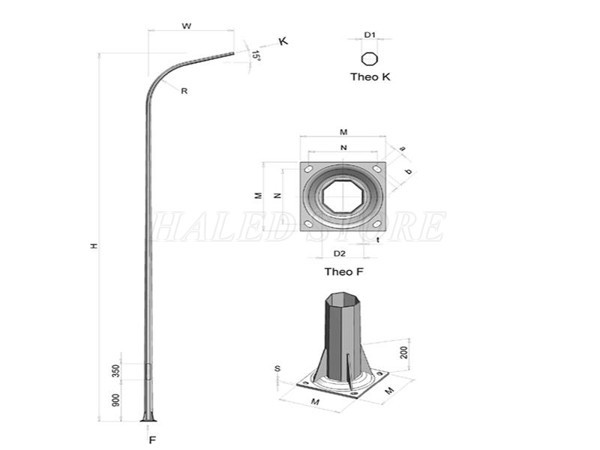 Đặc điểm của cột đèn HLDACBC11
