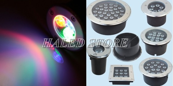 Đèn âm đất trang trí ngoài trời