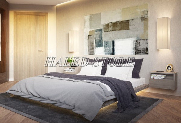 Decor phòng ngủ bằng đèn LED gắn chân giường
