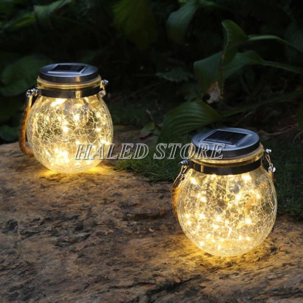 Đèn lọ thủy tinh năng lượng mặt trời sân thượng