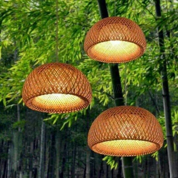 Đèn lồng nan tre mang mong các dân dã