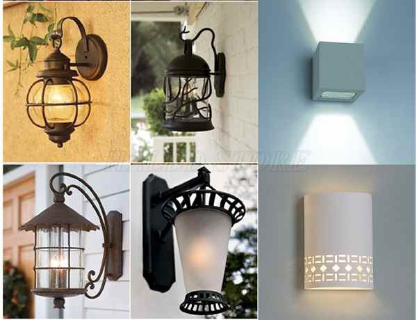Các mẫu đèn gắn tường cột nhà độc đáo