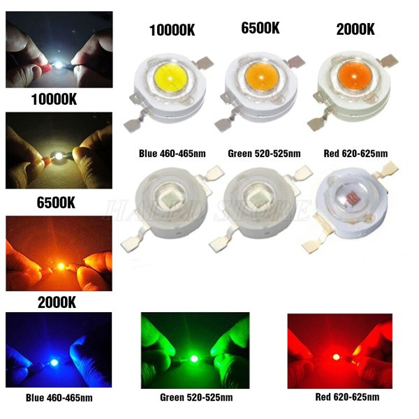 LED đổi màu 3w siêu sáng