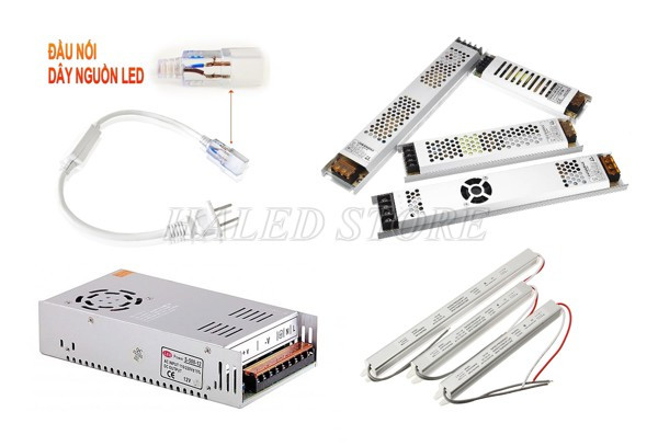Các loại nguồn đèn LED dây 12V phổ biến 