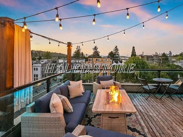 Trang trí sân thượng chủ đề lãng mạn