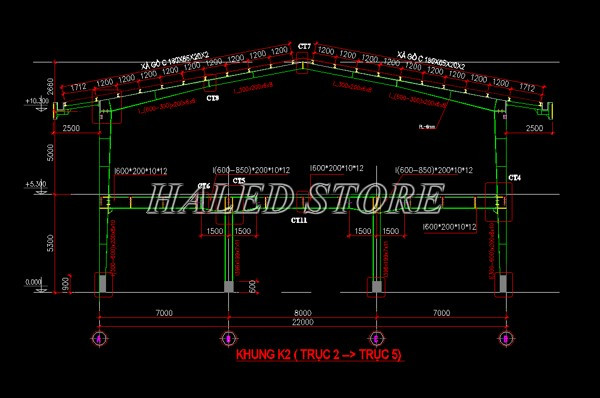 Bản thiết kế nhà xưởng có tầng 2