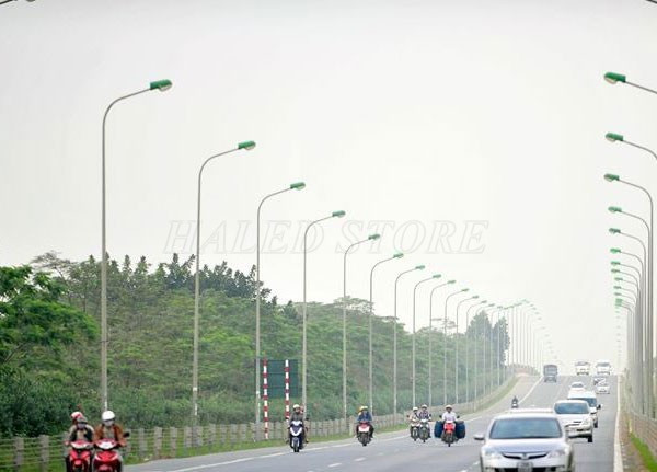 Cột đèn HLDACBC6 chiếu sáng đường phố hiệu quả