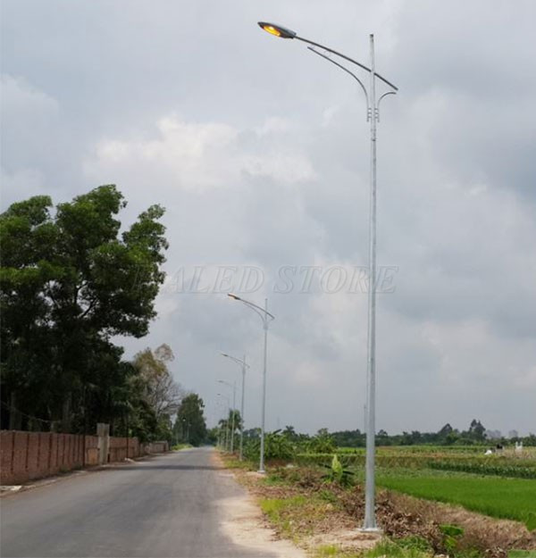 Ứng dụng cột thép côn tròn 8m