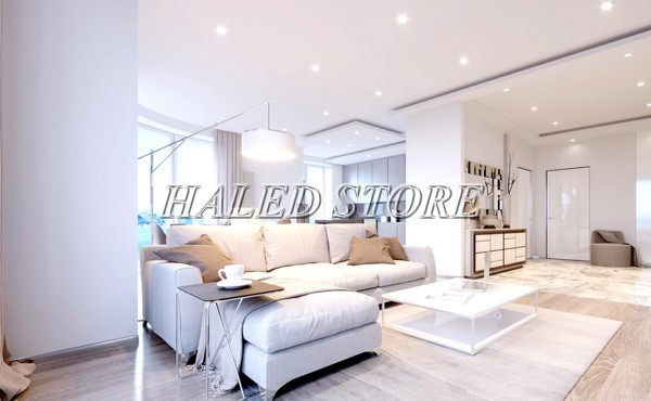 Ứng dụng đèn âm trần trong chiếu sáng phòng khách