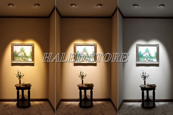 Ứng dụng đèn led âm trần chiếu tranh