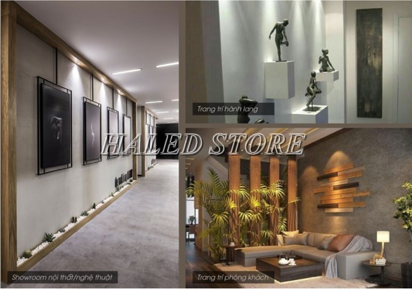 Một số ứng dụng đèn LED âm trần HLRD AT22.BLE 60-12 