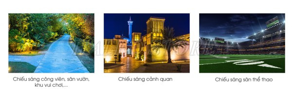 Một số ứng dụng của đèn pha LED HLRD CP02.SL.RF-30 