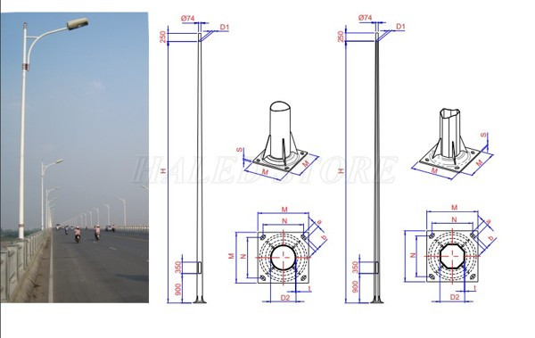 Cột đèn thiết kế chắc chắn có độ bền cao