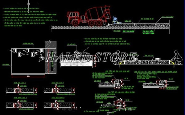 Bản vẽ biện pháp thi công đường bê tông nhựa
