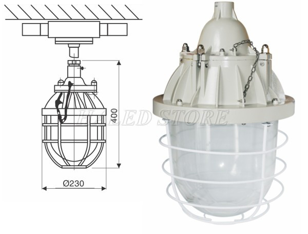 Bộ đèn chóng cháy nổ Philips sử dụng bóng đèn LED bulb