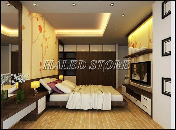 Thiết kế bóng đèn downlight phòng ngủ