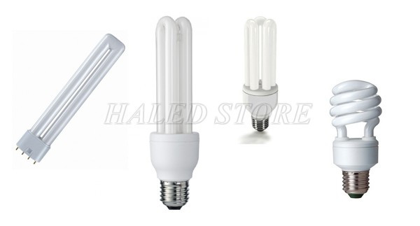 Các mẫu đèn compact thông thường 