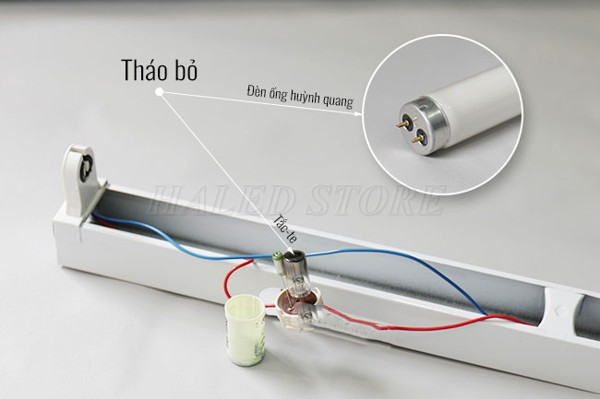 Cách tháo bóng huỳnh quang và tắc te