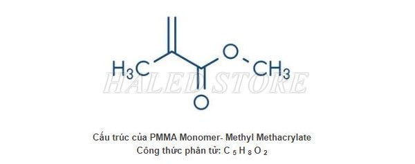 Công thức phân tử của PMMA 