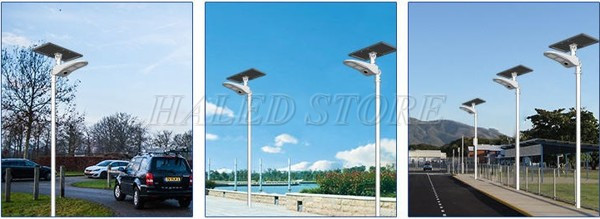 Đèn đường LED sử dụng năng lượng mặt trời 