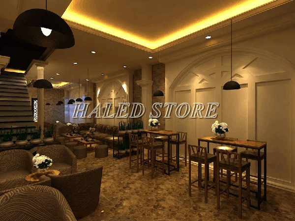 Ứng dụng đèn Led âm trần chiếu sáng cho quán cafe