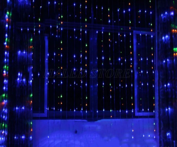 Hình ảnh đèn LED thác nước 3mx2m đủ màu ánh sáng