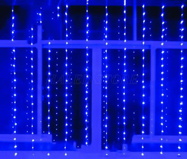 Hình ảnh đèn LED thác nước 3mx3m đủ màu ánh sáng