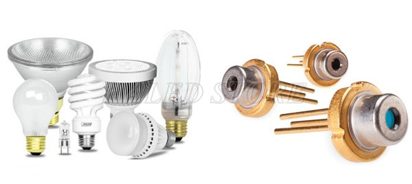 Các mẫu đèn LED và diode laser phổ biến 
