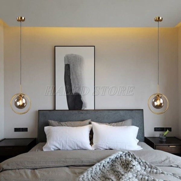 Đèn thả trần cho phòng ngủ hiện đại 