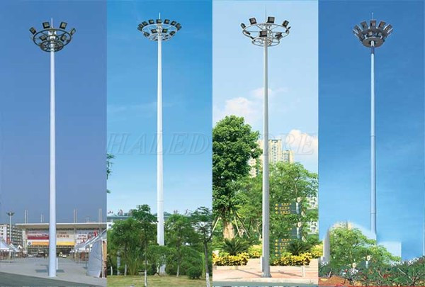 Cột đèn nâng hạ HLDADC25 ứng dụng lắp đặt nhiều vị trí khác nhau