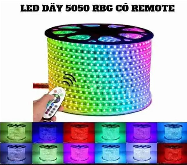 Đèn hắt trần đổi màu điều khiển từ xa