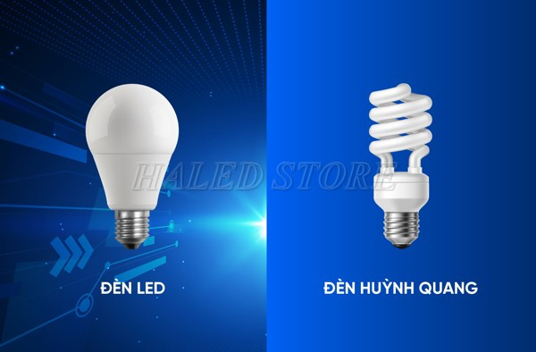 So sánh đèn LED và đèn huỳnh quang 