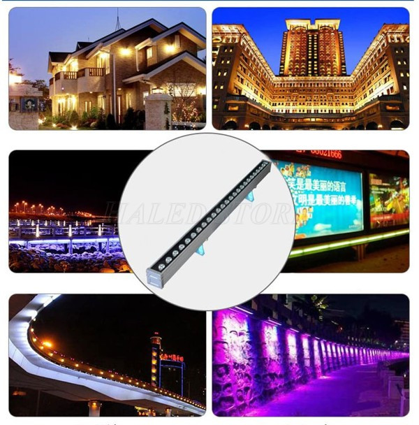 Ứng dụng chiếu sáng của đèn LED thanh ngoài trời HLDAWW1-24