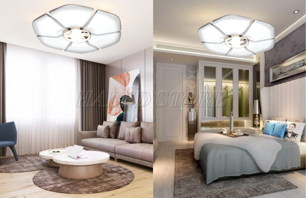 Đèn ốp trần chiếu sáng trong phòng 
