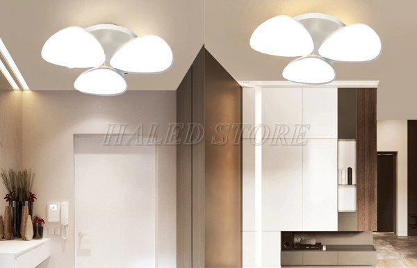 Một số ứng ứng dụng của đèn ốp trần trong nhà 