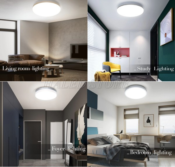 Một số ứng dụng của đèn ốp trần tròn  