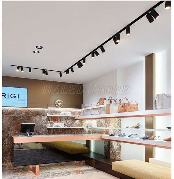 Đèn LED rọi ray chiếu sáng trung tâm mua sắm 
