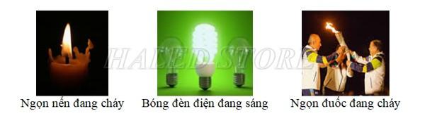 Ví dụ về nguồn sáng nhân tạo 