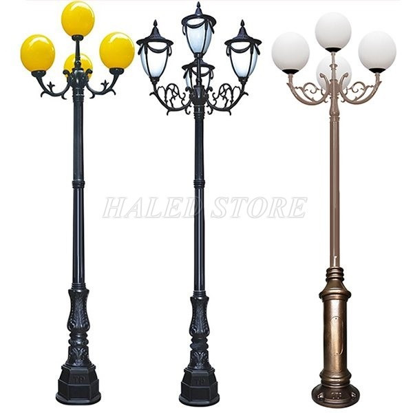 Một số mẫu cột đèn sân vườn phổ biến 