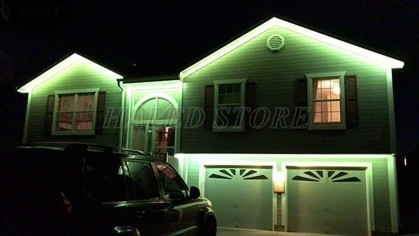 Đèn LED dây chiếu sáng trang trí bên ngoài tòa nhà  